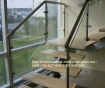 rampe d'escalier vitre avec inox