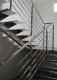 rampe d'escalier en aluminium moderne 